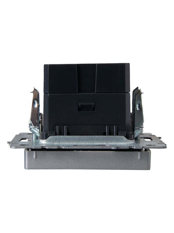 Розетка BRITE USB A+C 18Вт РЮ11-1-БрА механизм алюм. IEK BR-U22-018-K47