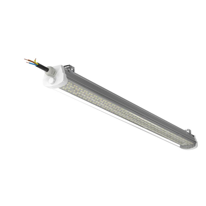 Светильник светодиодный ДСП WP 20 C 30W M 840 L900 EL 900х74х60мм 30Вт 4000К IP66 пылевлагозащ. с БАП 1ч 3Вт с автотест. бел. Русский Свет 27072023779