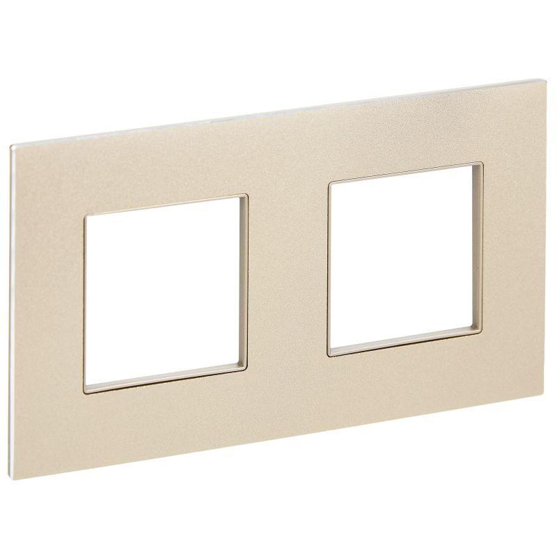 Рамка 2-м SKANDY SK-F32Sh металл шампань IEK SK-M22-M-K37