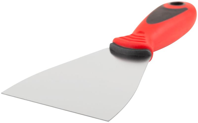 Шпатель 80мм прорезиненная ручка нерж. сталь КУРС 06713