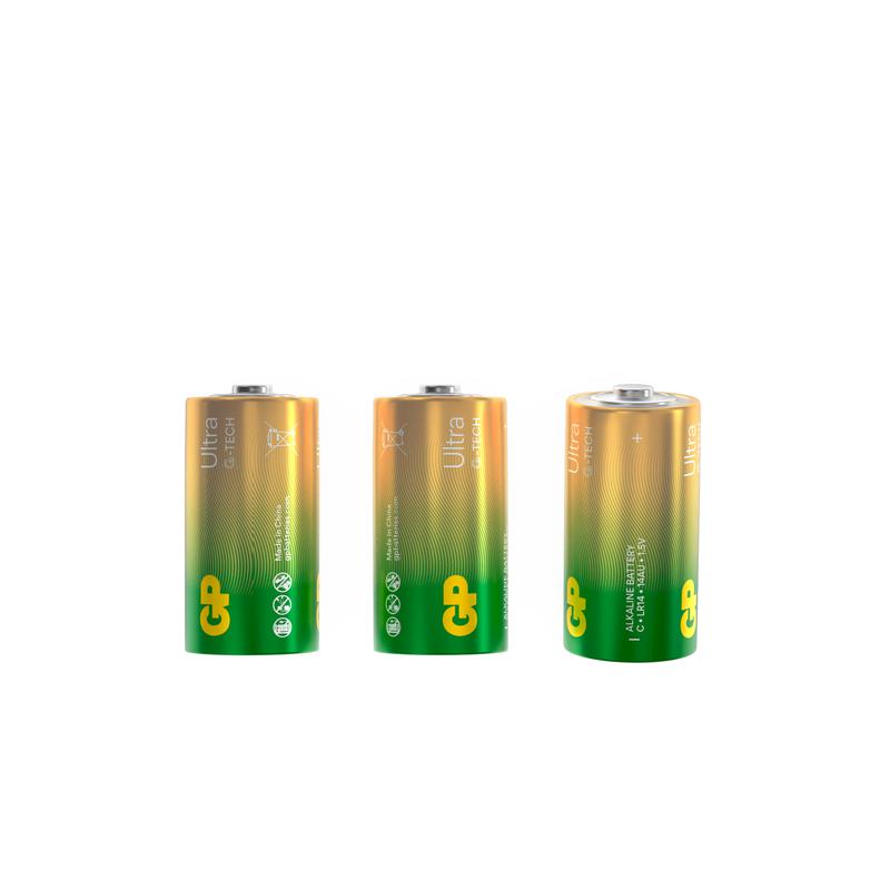 Элемент питания алкалиновый C/LR14 1.5В Ultra Alkaline G-Tech (блист.2шт) GP 1236