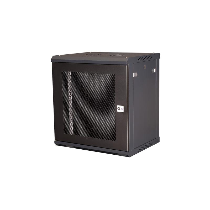 Шкаф телекоммуникационный настен. 19дюйм 12U 635х600х450мм дверь перфорация черн. Datarex DR-653001