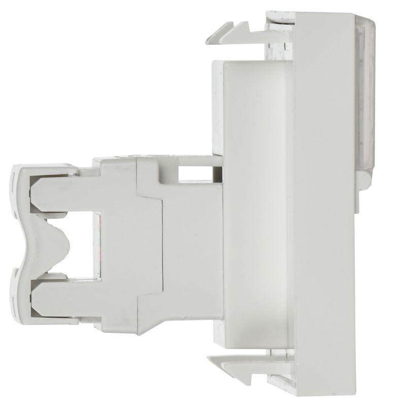 Розетка компьютерная 2мод. РКИ-20-00-П RJ45 кат.5E UTP механизм PRIMER IEK CKK-40D-RI2-K01