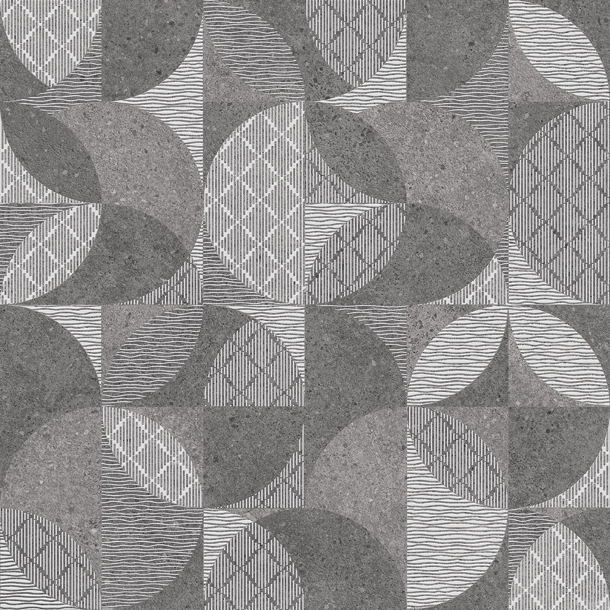 Керамогранит Фондамента тёмный декорированный 60х60, DL601400R