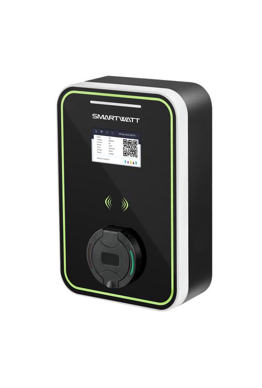 Станция зарядная для электромобилей EVC 22кВт OCPP 1.6J 3ф 380В 32А переменный ток розетка Type2 IP55 коммерческая SmartWatt 4512020470014