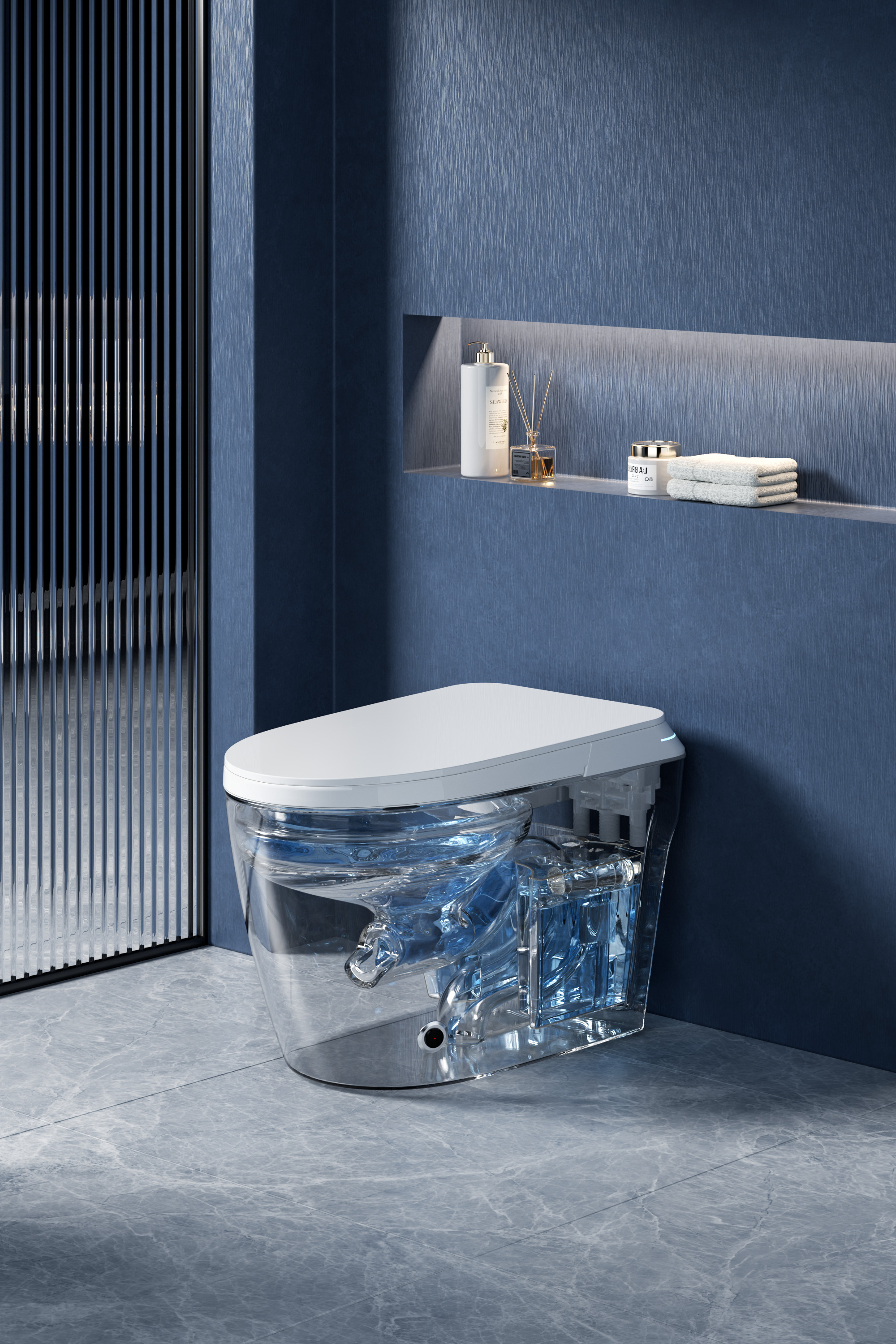 Унитаз MIRELLA Smart напольный с дистанционным управлением Ceruttispa CT10615 (680x400x470)