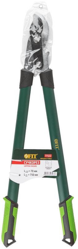 Сучкорез тефлон. покрытие шестеренч. передача стальные ручки с прорезинен. рукоятками 750мм FIT 77122