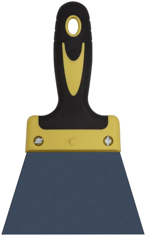 Шпатель фасадный "Мастер" пружинная колоризованная сталь двухкомпонентн. ручка плоский 125мм FIT 06460