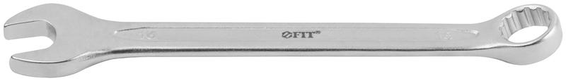 Ключ комбинированный усиленный "Гранд" CrV холодный штамп 16мм FIT 63286