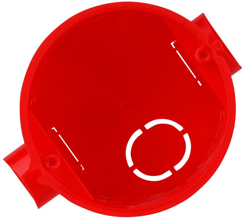 Коробка установочная СП 60х62мм IP30 блочная углублен. красн. Ruvinil 10190