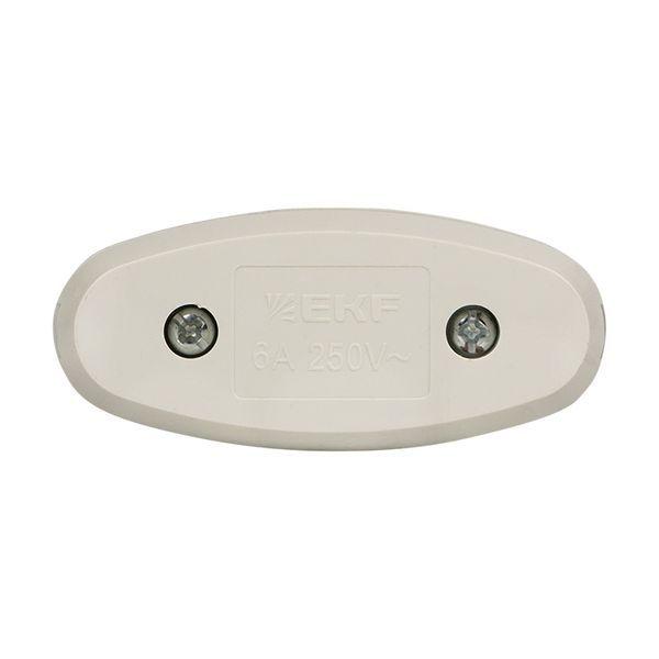 Переключатель на шнур бел. 6А 250В EKF APB6-10