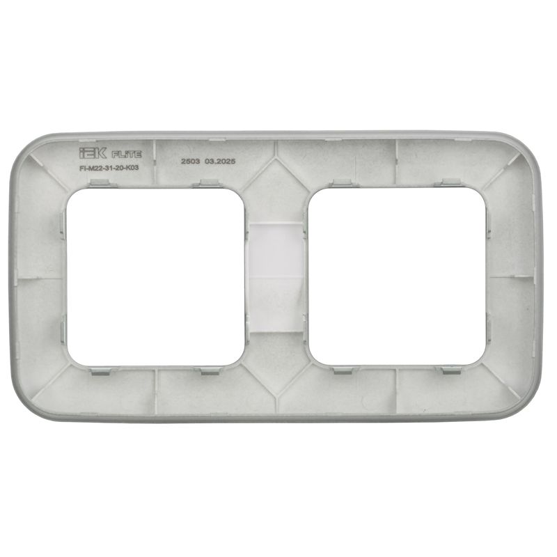 Рамка 2-м СП FLITE РУ-2-А-ФлС сер. IEK FI-M22-31-20-K03