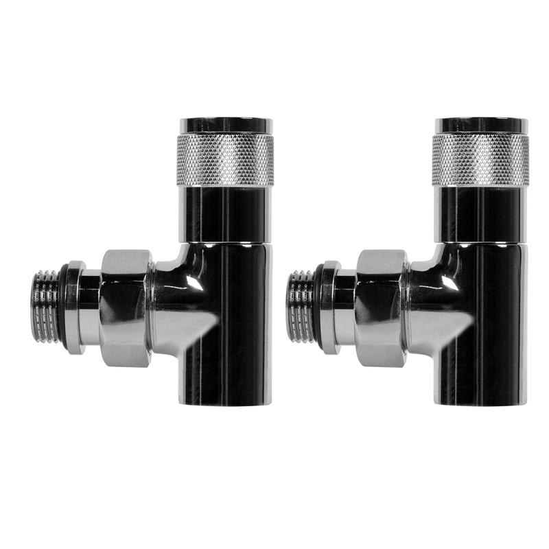 Набор дизайн-вентилей PIANO угловой 1/2дюйм хром Royal Thermo НС-1144294