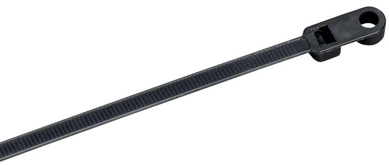 Хомут 4.8х300мм P6.6 с винтовым креплением черн. (уп.100шт) IEK UHH12-D048-300-100-K02