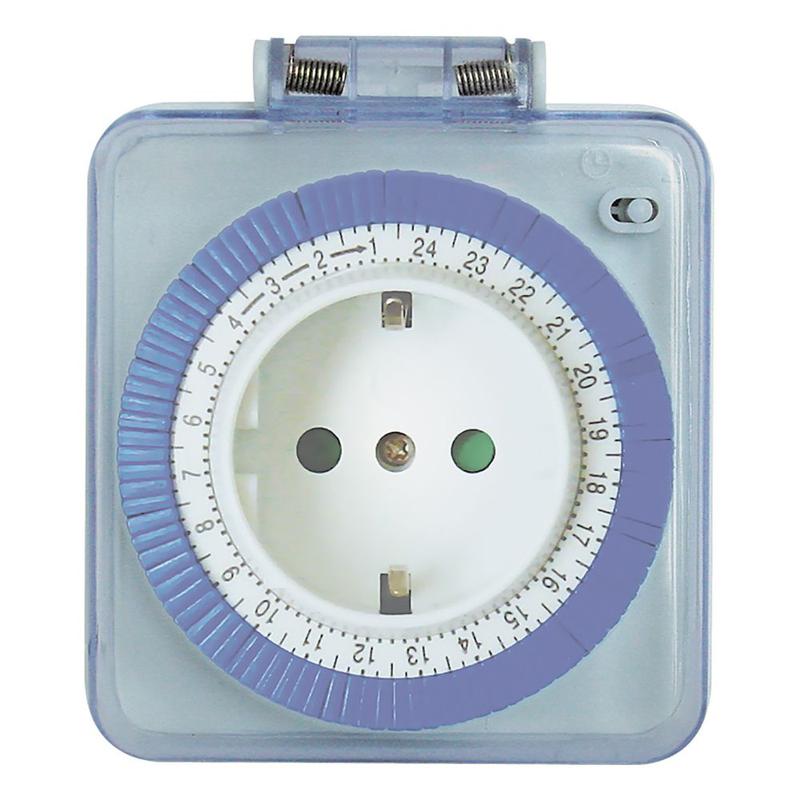 Розетка с таймером (суточная) в защитном корпусе IP 44 3500Вт/16А 230В TM31 FERON 23204