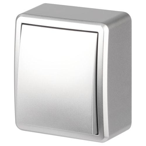 Переключатель ОП Эксперт 11-1203-03 IP20 250В 10АХ алюм. Эра Б0062990