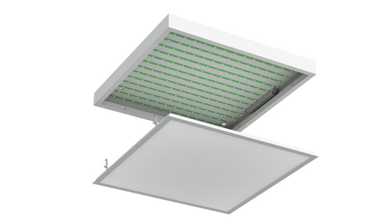 Светильник светодиодный UNIVERSAL-SOFT 46 3000К IP20 595х595х55 CRI80 opal-sand бел. CSVT ЦБ-00008970