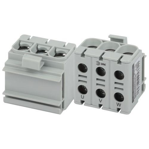 Клемма силовая вводная тройная КСВ NO-224-143 (KE61.03) 6-50кв.мм L сер. Эра Б0065582