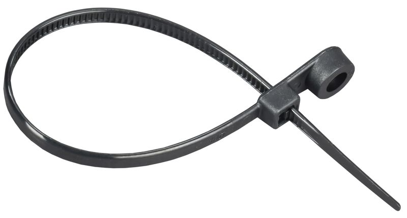 Хомут 3.6х150мм P6.6 с винтовым креплением черн. (уп.100шт) IEK UHH12-D036-150-100-K02