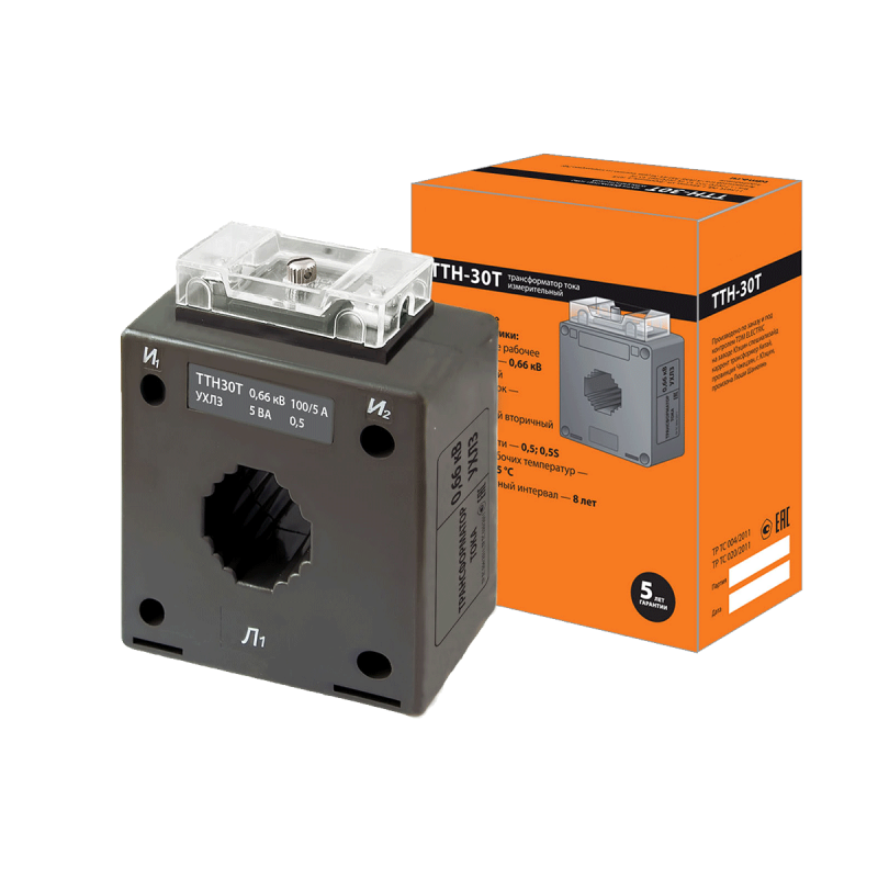 Трансформатор тока измерительный ТТН-Ш 15/5- 5VA/0.5-Р TDM ОВЕН 136130