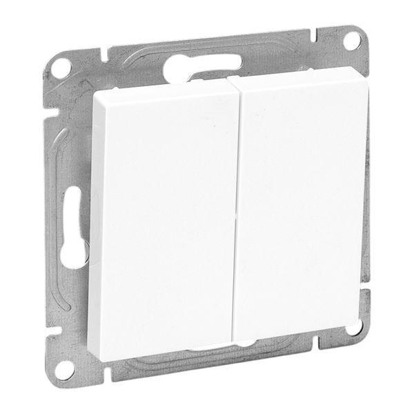 Выключатель перекрестный 2-кл. СП Эпика механизм бел. EKF UP1-SWW-22