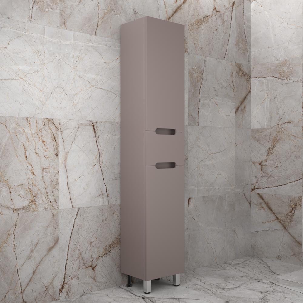 Колонна напольная "Матис" 36 см 1 ящик, тауп темный, PLUS, ЭМАЛЬ