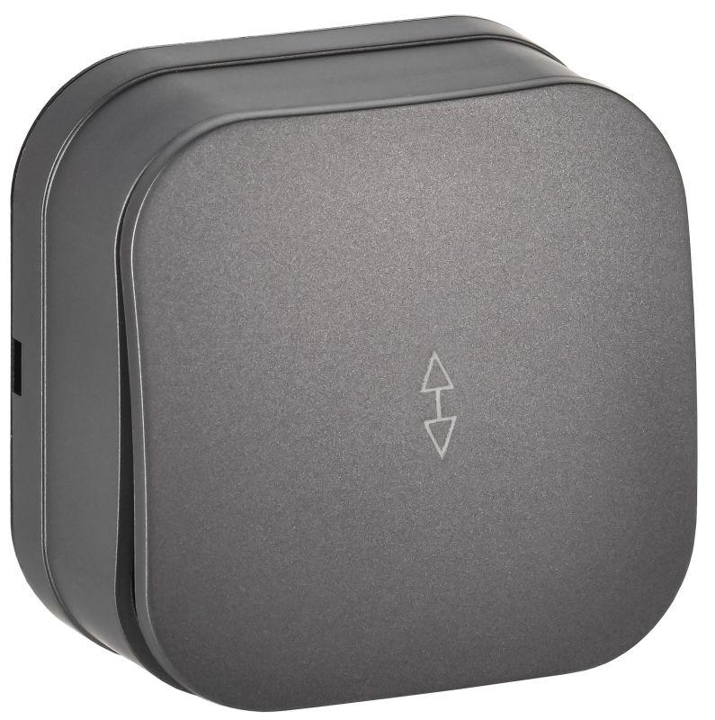 Выключатель проходной 1-кл. ОП GLORY ВСп10-1-0-ХСм 10А сталь матов. IEK EVH12-K46M-10