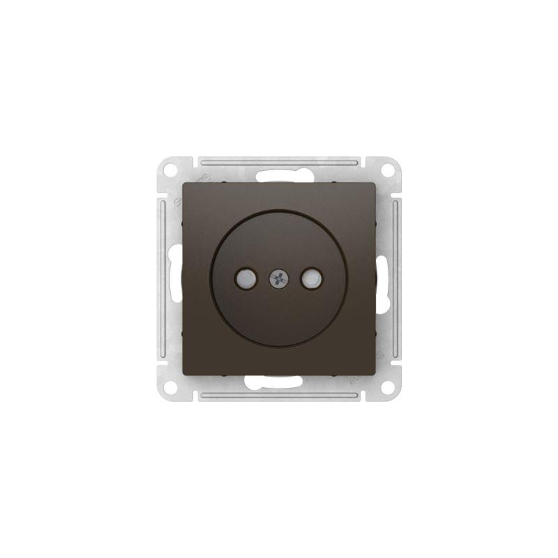 Розетка AtlasDesign 16А без заземл. защ. шторки быстрозажим. клем. механизм мокко SE ATN000649S