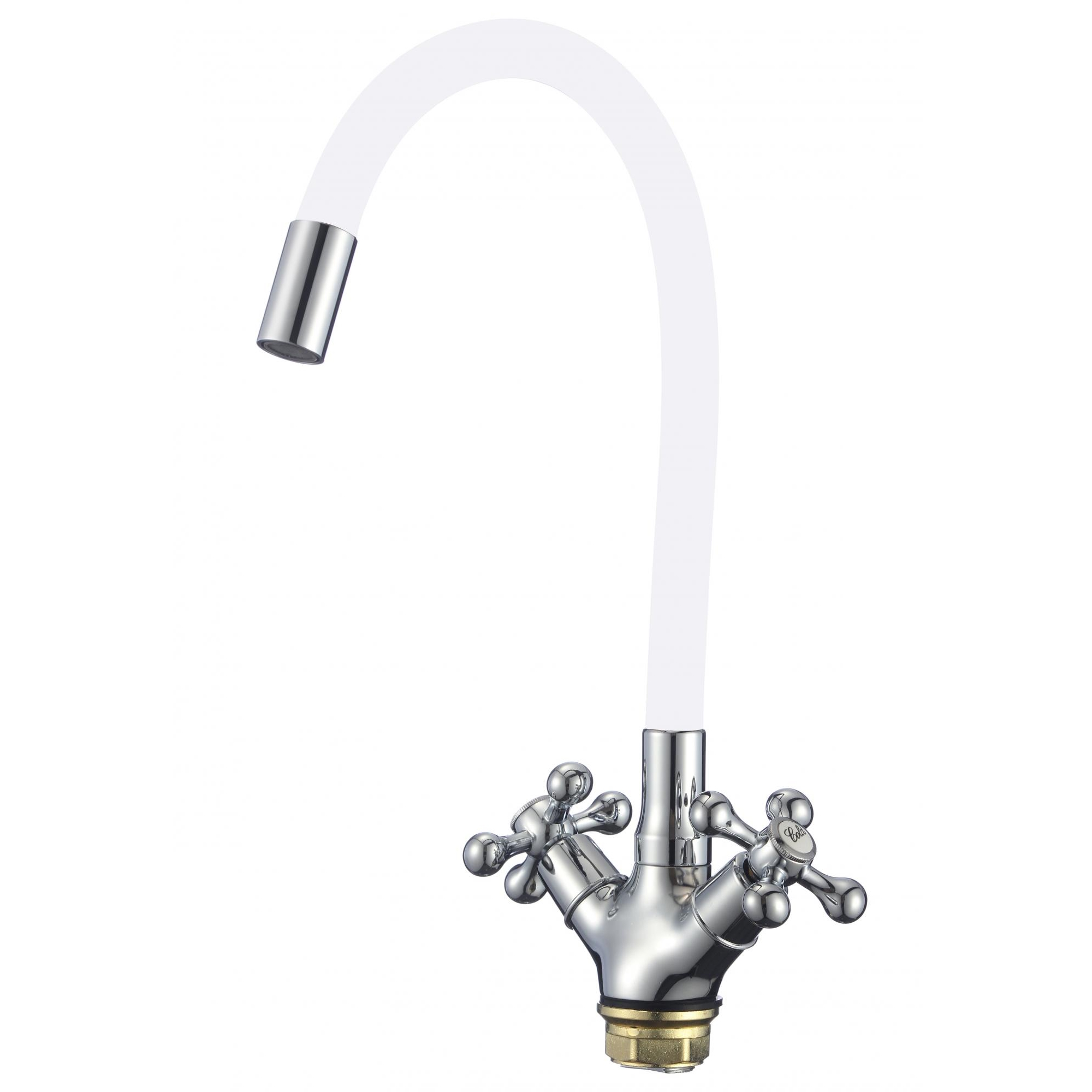 Смеситель для кухни с гибким изливом Fmark FM4319-02, хром