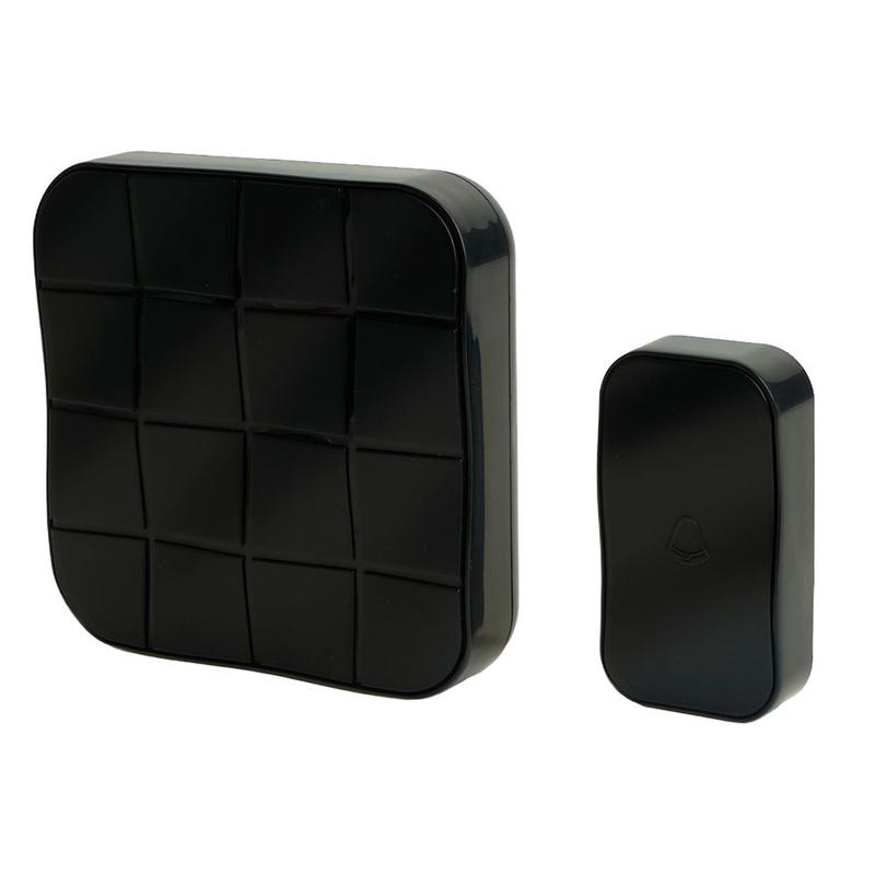 Звонок электрический дверной (10 мелодий) черн. E-378 FERON 51431