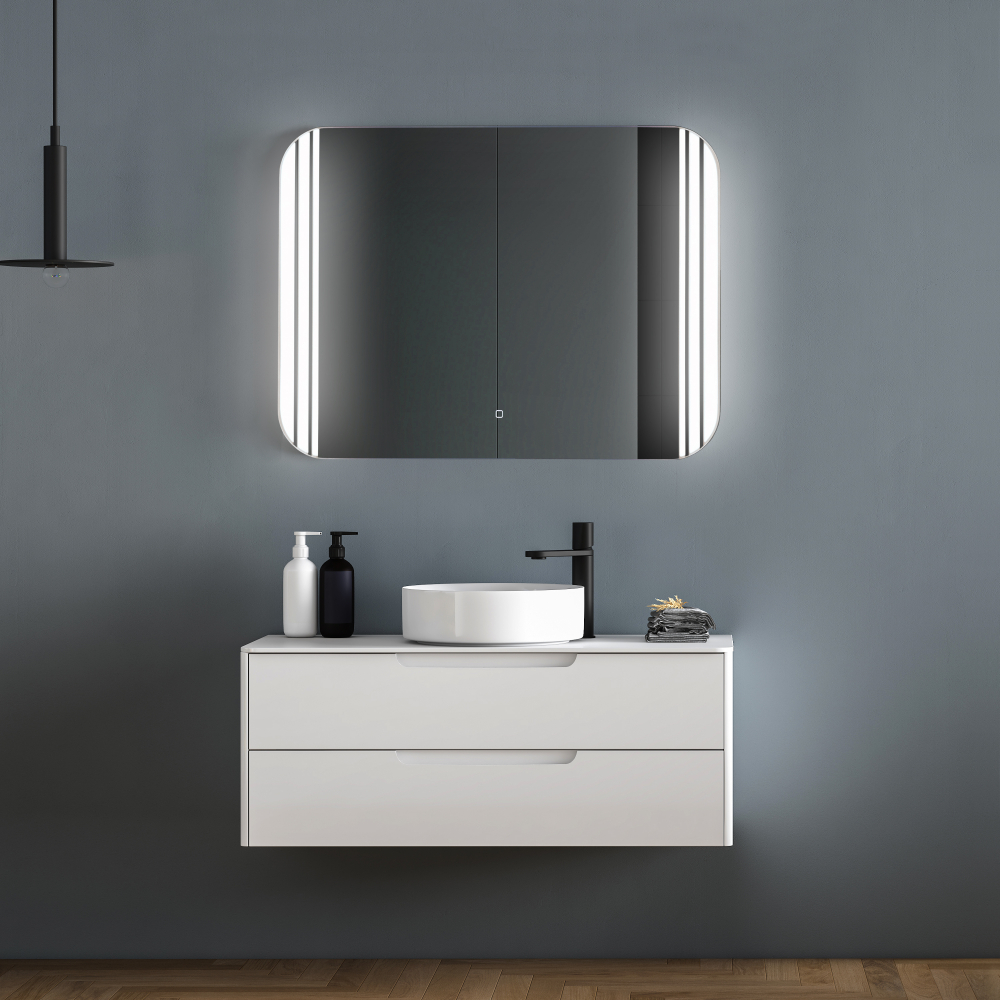 Зеркало ABBER See AG6101S с подсветкой, сенсорный выключатель, диммер