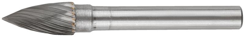 Шарошка карбидная профи штифт 6мм цилиндрическая с острым наконечником FIT 36594