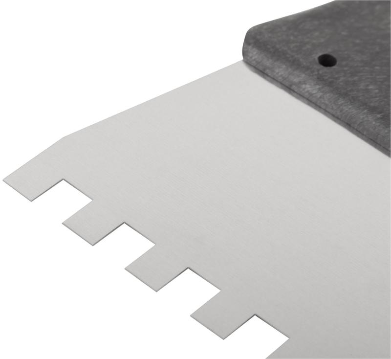 Шпатель фасадный зубчатый 150мм/зуб 8мм нерж. КУРС 06602