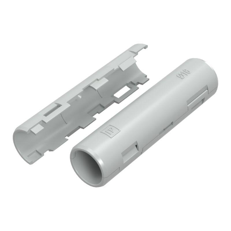 Муфта разборная d16 мм атмосф. сер. Промрукав PR13.0409