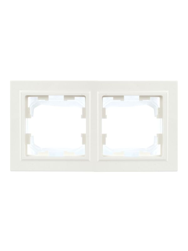 Рамка 2-м IP44 BRITE РУ-2-БрБ-44 бел. IEK BR-M22-44-K01