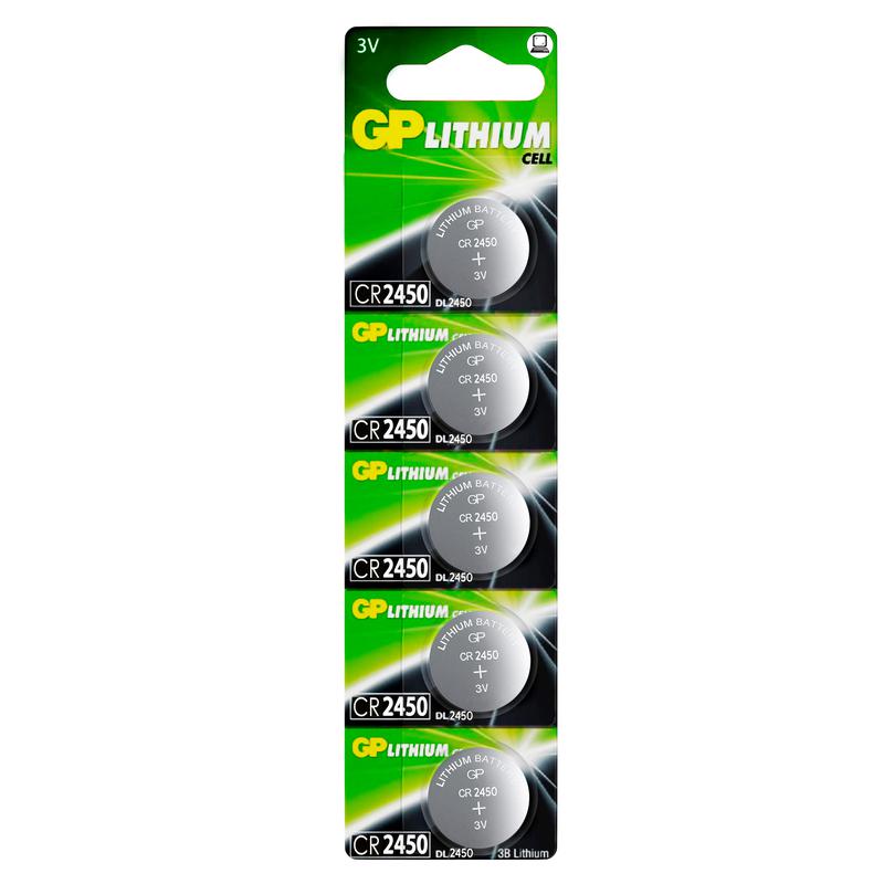 Элемент питания литиевый CR2450 (блист.5шт) GP 10648