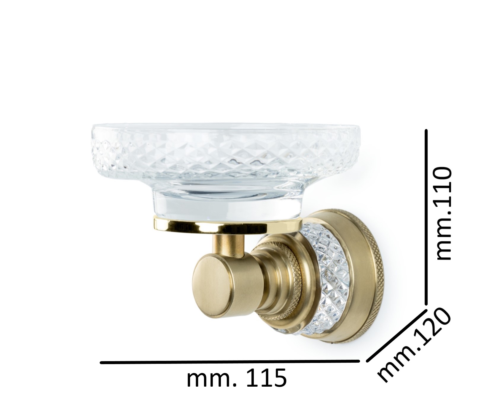 Держатель туалетной бумаги с крышкой AURA Chrome