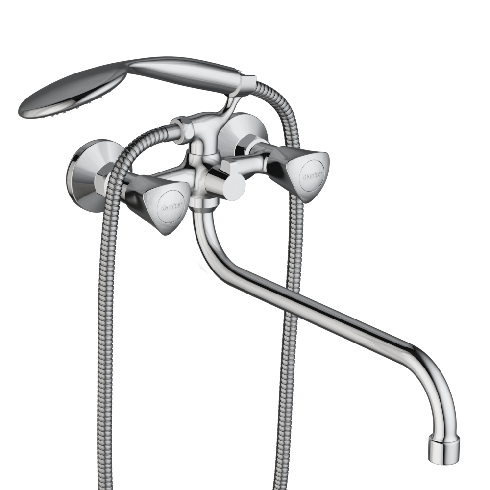 Смеситель для ванны и душа с длинным изливом и душевой лейкой RedBlu by Damixa Object 349500000