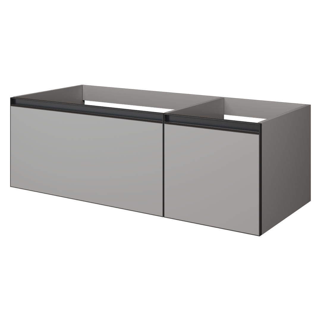 QUATRO 2 120см (80+40) тумба LUNA профиль ANTHRACITE