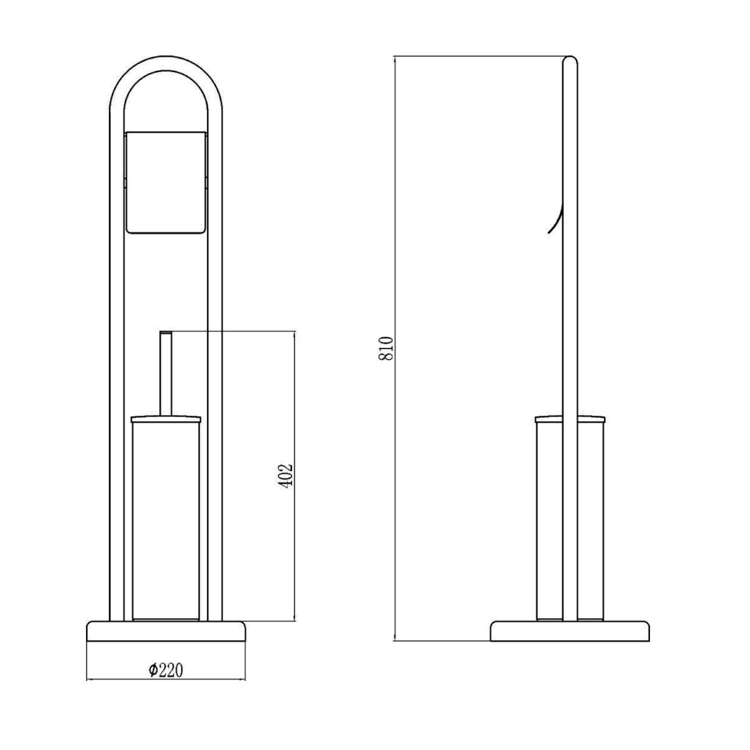 Напольная стойка Savol S-00Y708, хром