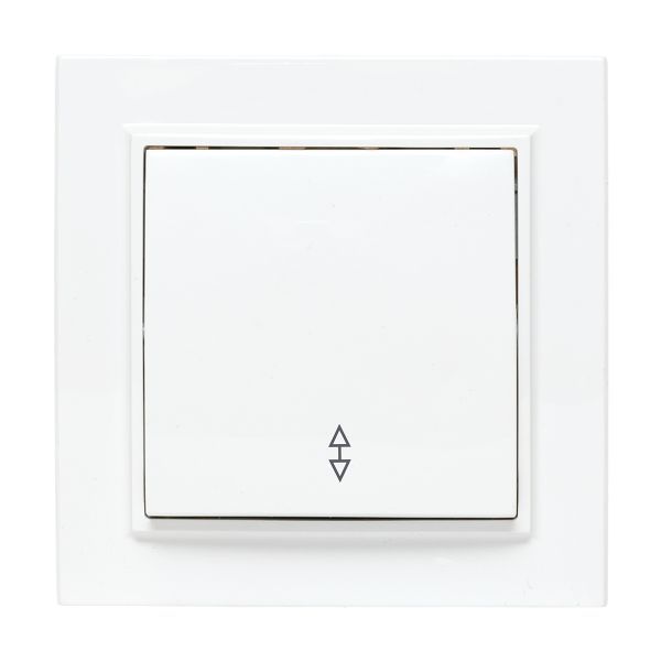 Переключатель проходной 1-кл. СП Минск 10А IP20 бел. Basic EKF ERV10-025-10