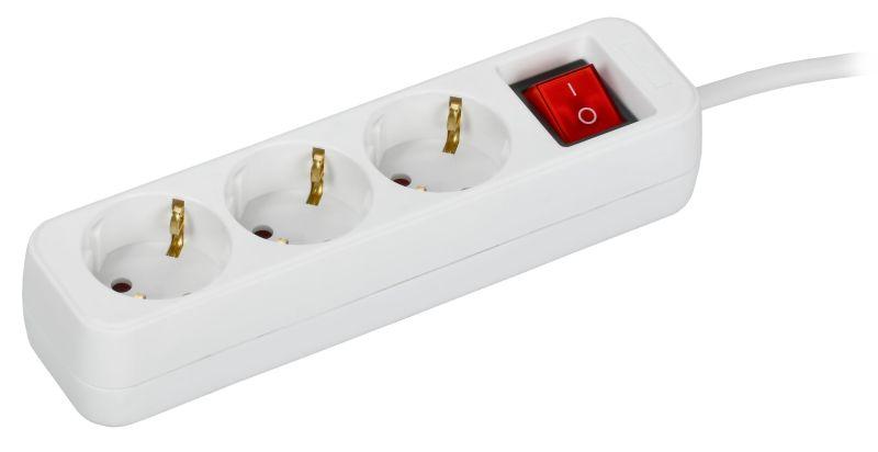 Удлинитель 3х3м 16А У03К ПВС 3х1.5 бел. UMA IEK UM-YP10-16-03-03-ZK-K01