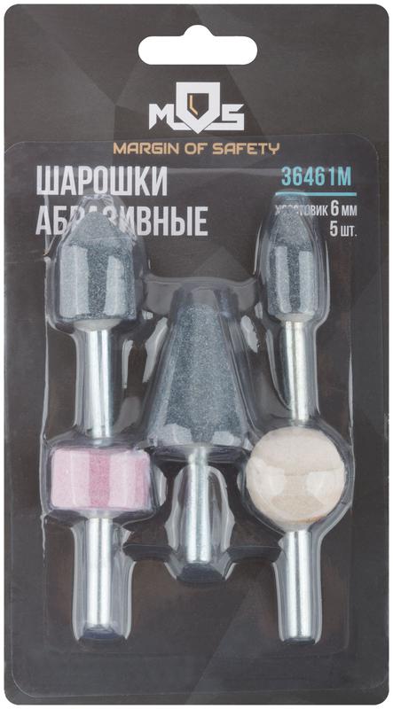 Шарошка абразивная по металлу хвостовик 6мм (уп.5шт) MOS 36461М