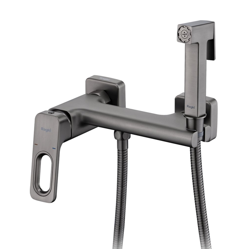 Гигиенический душ со смесителем Raglo R51.51.09, графит
