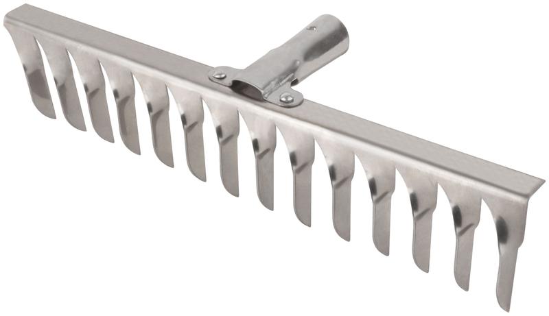 Грабли витой зуб нержавеющая сталь 14 зубьев без черенка FIT 76982