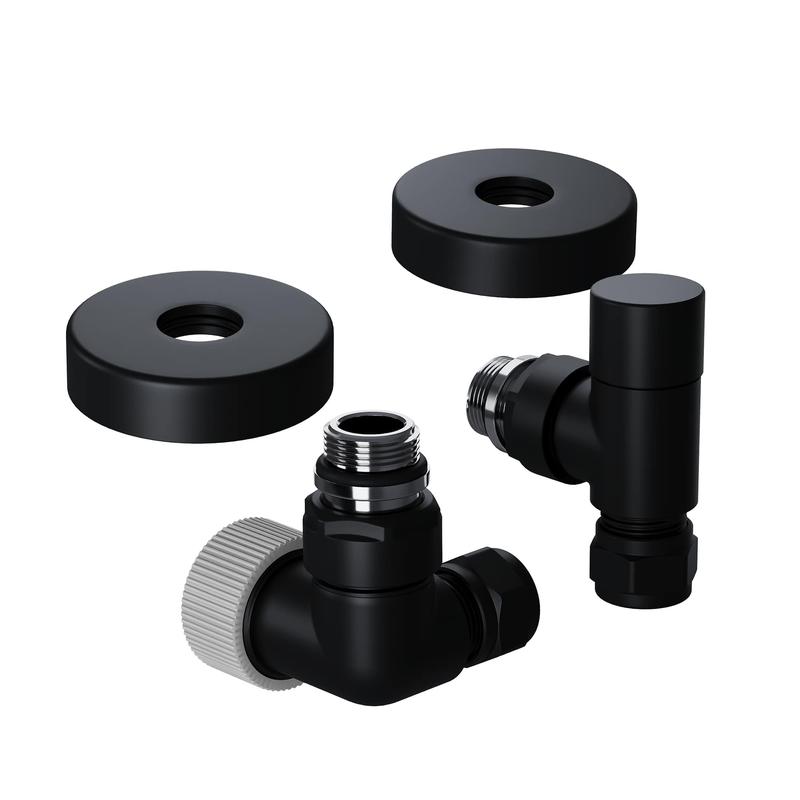 Набор термостатический трехосевой Design Pro 15мм М30х1.5 черн. Royal Thermo НС-1646647