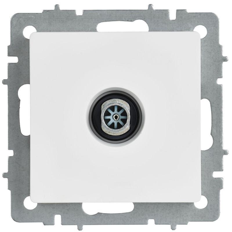 Розетка телевизионная оконечная TV СП BRITE РТВ11-0-БрАБ механизм арктич. бел. IEK BR-A10-O-K91