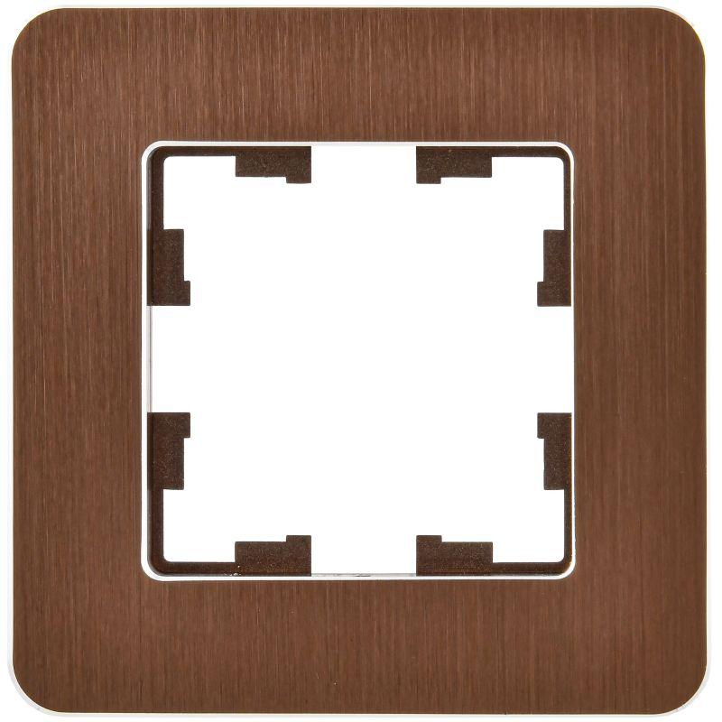 Рамка 1-м BRITE РУ-1-1-Бр метал. коричн. RE AL IEK BR-M12-M-21-K30