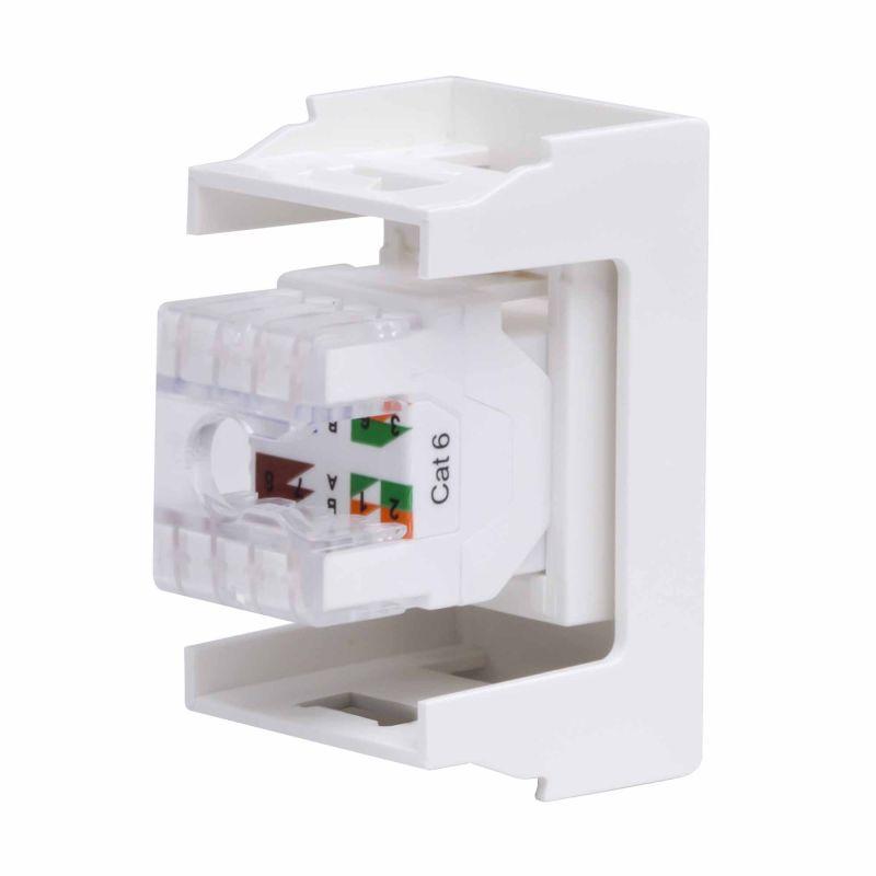 Розетка компьютерная 1-м 1мод. Viva RJ45 кат.6 бел. DKC 45058