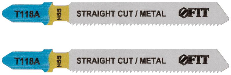 Полотно пометаллу HSS фрезерованные волнистые зубья 76/51/1.2мм (T118A) (уп.2шт) FIT 40909